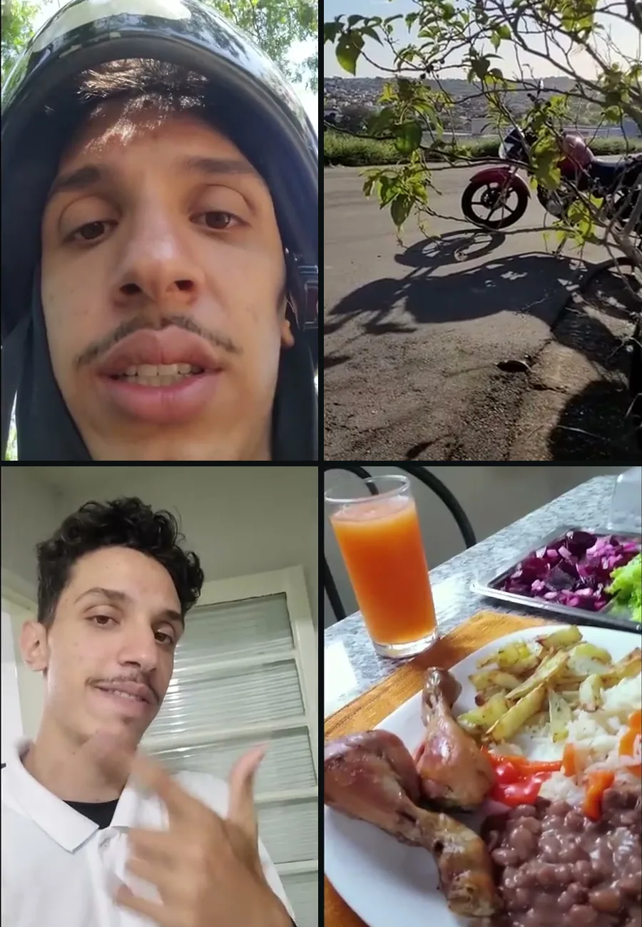 João quando era motoboy